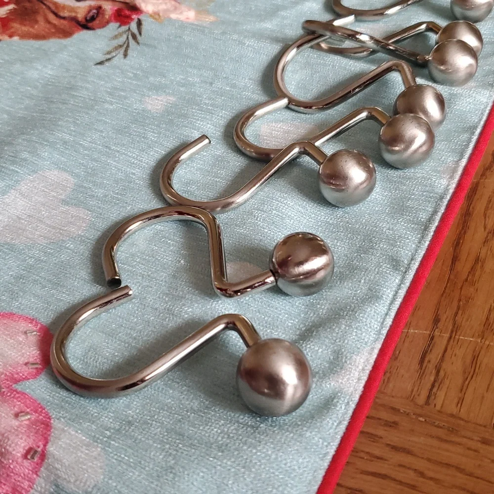 12 Shower Curtian Hooks